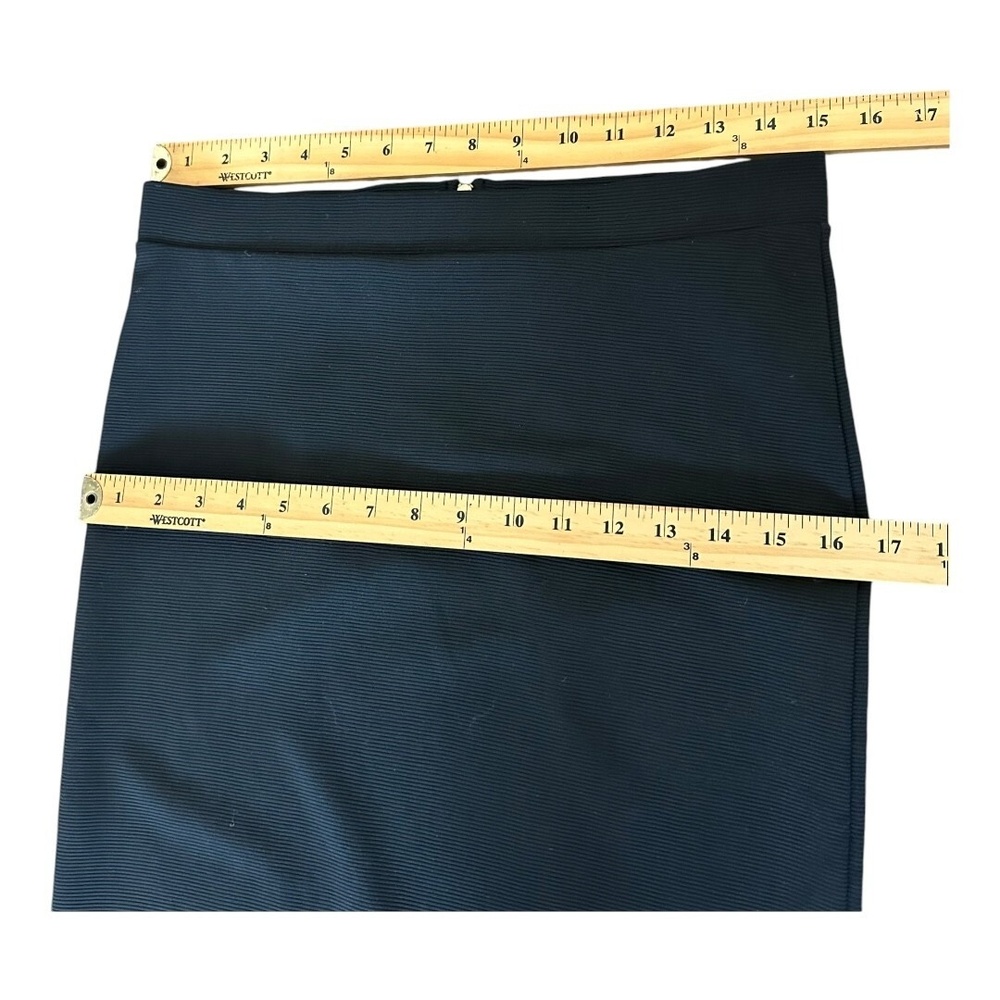 NWT G by Guess Danise Hi Low Midi Skirt Jet Black M - Picture 8 of 10